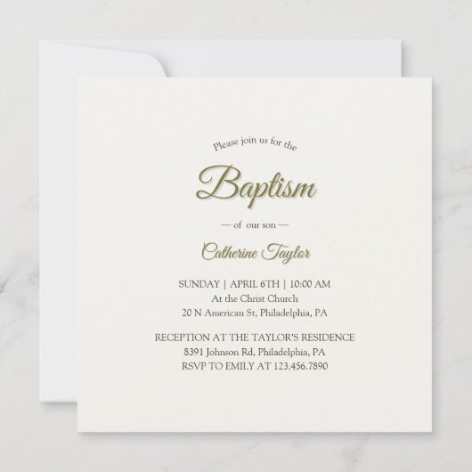 Bloemenkruis Katholieke doop doop doop Kaart (Achterkant)