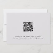 Bloemenkruis Moederzegening QR Code Rsvp Kaart (Achterkant)