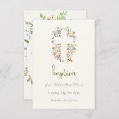 Bloemenkruisdoop RSVP – Zachte pastel (Voorkant / Achterkant)