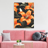 BLOEMENKUNST #1 CANVAS AFDRUK (Insitu (Woonkamer))