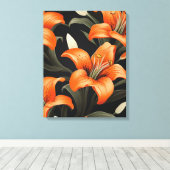 BLOEMENKUNST #1 CANVAS AFDRUK (Insitu (Houten vloer))