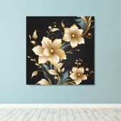 BLOEMENKUNST #2 CANVAS AFDRUK (Insitu (Houten vloer))