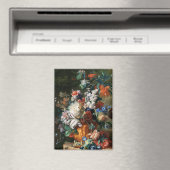 Bloemenkunst Bloemen Olieverfschilderij Monogram Magneet (Insitu (Vaatwasser))