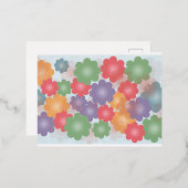 Bloemenkunst Design Folie Uitnodiging Briefkaart (Voorkant / Achterkant)