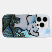 Bloemenkunst olifant Case-Mate iPhone case (Achterkant (horizontaal))