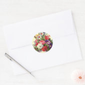 Bloemenkunst Ronde Sticker (Envelop)