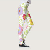 Bloemenkunst schilderij patroon leggings (Rechts)