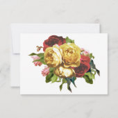 Bloemenkunstenaarsbruiloft RSVP Kaartje (Achterkant)