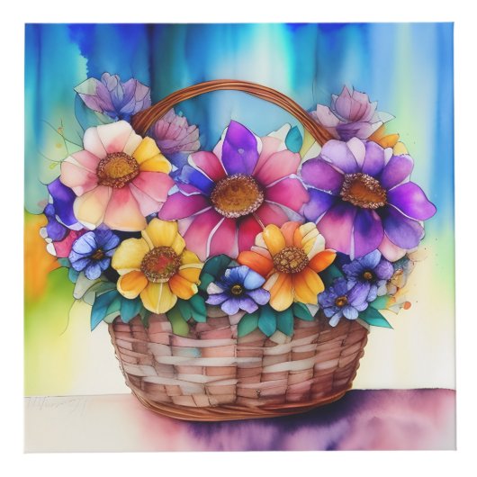 Bloemenkunstkubus Kubus (Voorkant)