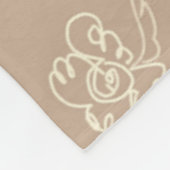 bloemenkussen fleece deken (Hoek)