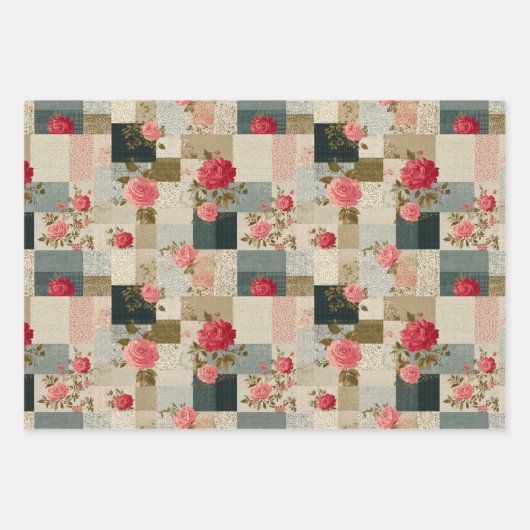 bloemenkussen inpakpapier vel (Voorkant)