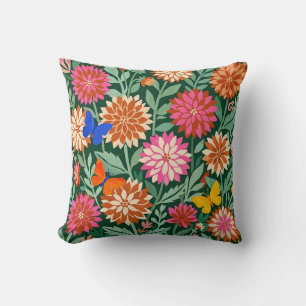 Bloemenkussen – Matisse Dahlias & Vlinder Kussen