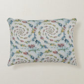 Bloemenkussen van geborsteld polyester met patroon accent kussen (Voorkant)