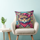 Bloemenkussen voor katten - Chique decoratie cadea Kussen (Stoel)