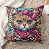 Bloemenkussen voor katten - Chique decoratie cadea Kussen (Deken)