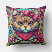 Bloemenkussen voor katten - Chique decoratie cadea Kussen (Achterkant)