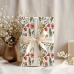 Bloemenkwartel Vogel Lente Patroon Bruiloft Cadeaupapier<br><div class="desc">Voeg een vleugje lente toe aan je cadeau geven met ons Floral Quail Spring Wrapping Paper. De prachtige bloemen en kwartel design zullen een elegante en feestelijke touch toevoegen aan elk cadeau. Gemaakt met hoogwaardige materialen, het is de perfecte keuze voor elke gelegenheid. Zeg vaarwel tegen saai inpakpapier en laat...</div>