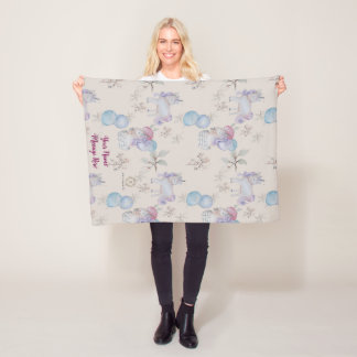 Bloemenkwekerij grillige print Baby deken