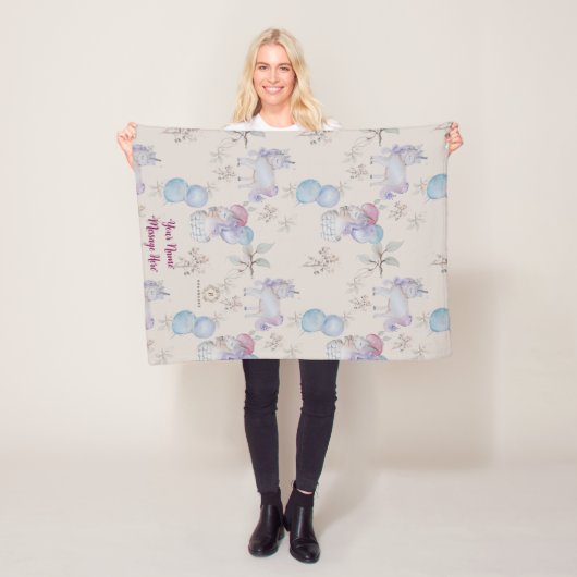 Bloemenkwekerij grillige print Baby deken (In situ)