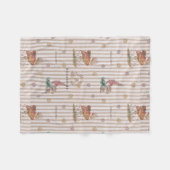 Bloemenkwekerij print babydeken fleece deken (Voorkant (Horizontaal))