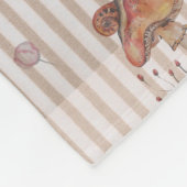 Bloemenkwekerij print babydeken fleece deken (Hoek)