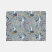 Bloemenkwekerij Print Fleece Baby deken (Voorkant (Horizontaal))