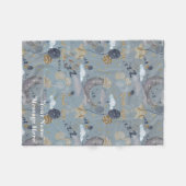 Bloemenkwekerij Print Fleece Baby deken (Voorkant (Horizontaal))