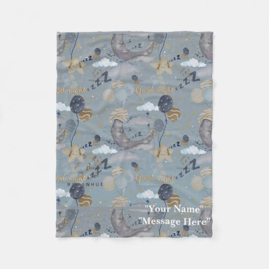 Bloemenkwekerij Print Fleece Baby deken (Voorkant)