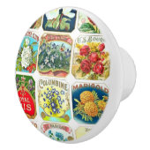 Bloemenlabels Keramische Knop (Rechts)