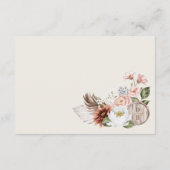 Bloemenland Westerne bruiloft Weekend Route Informatiekaartje (Achterkant)