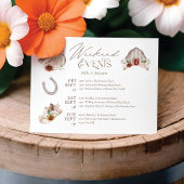 Bloemenland Westerne bruiloft Weekend Route Informatiekaartje