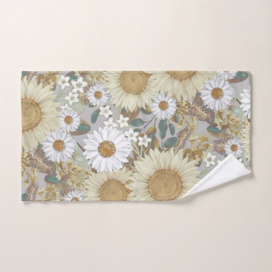 Bloemenland Zonnebloementuin Bad Handdoek (Handdoek)