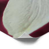 Bloemenlandschap kunst van de oceaan poster (Hoek)