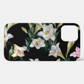 Bloemenlelies: zwarte achtergrond schilderij Case-Mate iPhone case (Achterkant (horizontaal))