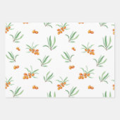 Bloemenlente bloeiende bloemnaadloos inpakpapier vel (Voorkant 2)