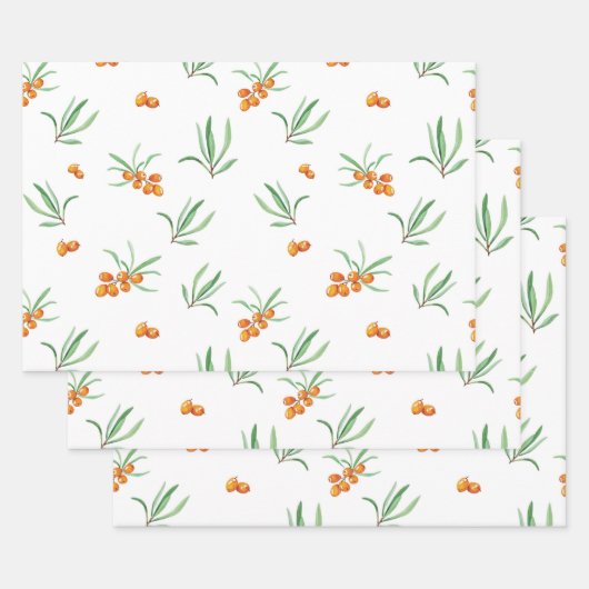 Bloemenlente bloeiende bloemnaadloos inpakpapier vel (Set)