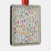 Bloemenlente Botanische Bloemen Metalen Ornament (Rechts)