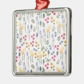 Bloemenlente Botanische Bloemen Metalen Ornament (Links)