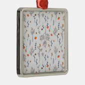 Bloemenlente Botanische Bloemen Metalen Ornament (Rechts)