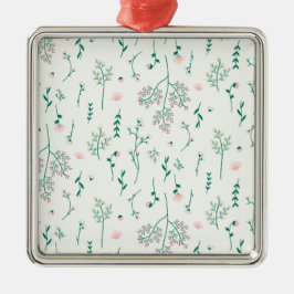 Bloemenlente Botanische Bloemen Metalen Ornament