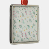 Bloemenlente Botanische Bloemen Metalen Ornament (Rechts)