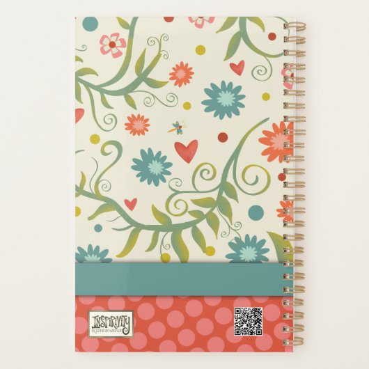 Bloemenlibel Dankbaarheidsjournaal Planner (Achterkant)