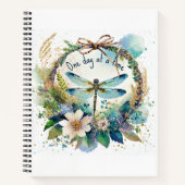 Bloemenlibel Een dag op een tijd dagboek Notitieboek (Voorkant)