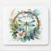 Bloemenlibel Eén dag tegelijk Muismat (Voorkant)