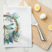 Bloemenlibel Eén dag tegelijk Theedoek (Quarter Fold)