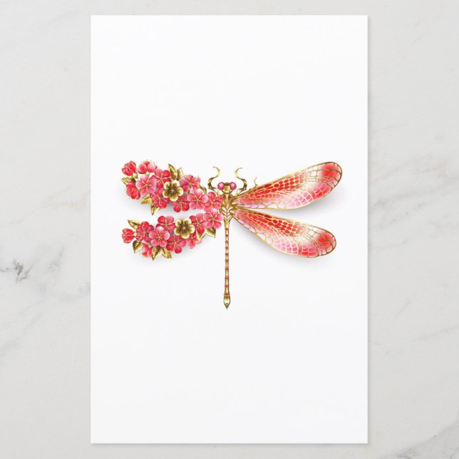 Bloemenlibel met sieraden sakura (Voorkant)