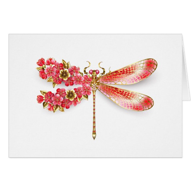 Bloemenlibel met sieraden sakura (Voorkant Horizontaal)