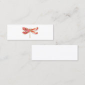 Bloemenlibel met sieraden sakura contactkaartje (Voorkant / Achterkant)