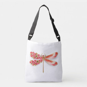 Bloemenlibel met sieraden sakura crossbody tas