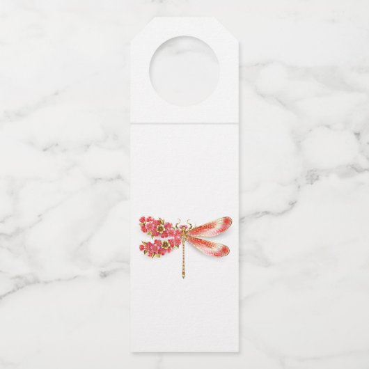 Bloemenlibel met sieraden sakura flessenhanger (Voorkant)